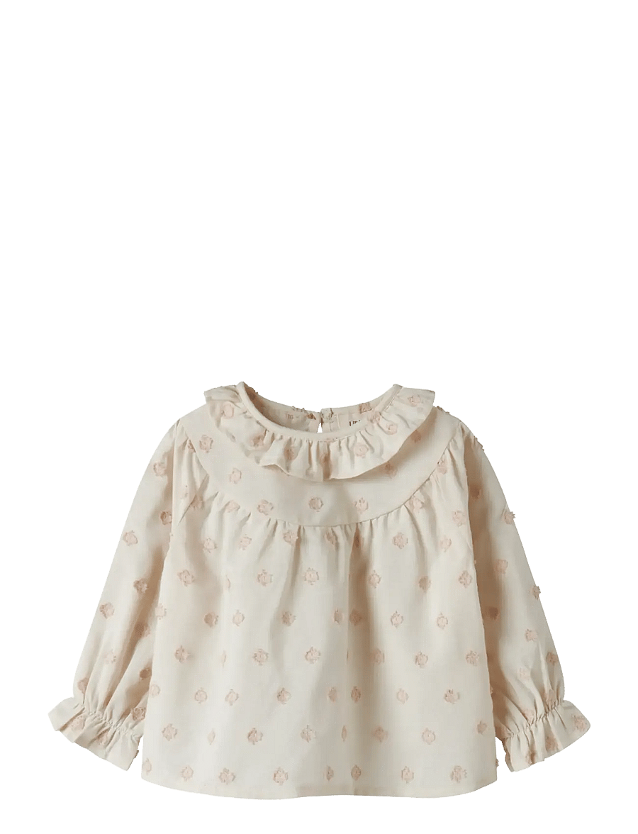 Lil'Atelier - NBFNETHE LS LOOSE SHIRT LIL - chemisiers & tuniques - pastel parchment - 1