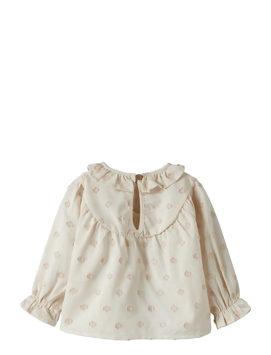 Lil'Atelier - NBFNETHE LS LOOSE SHIRT LIL - chemisiers & tuniques - pastel parchment - 2