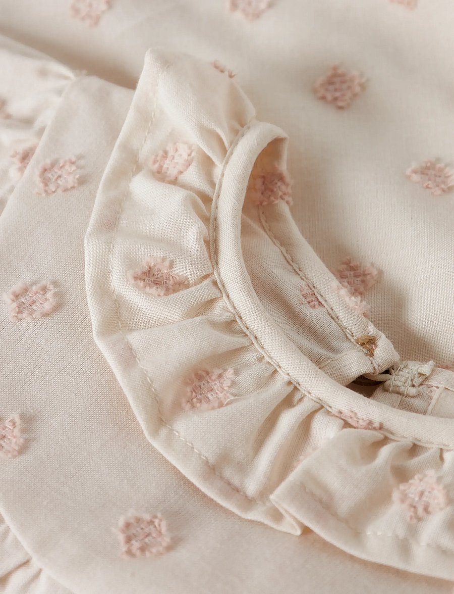 Lil'Atelier - NBFNETHE LS LOOSE SHIRT LIL - chemisiers & tuniques - pastel parchment - 3