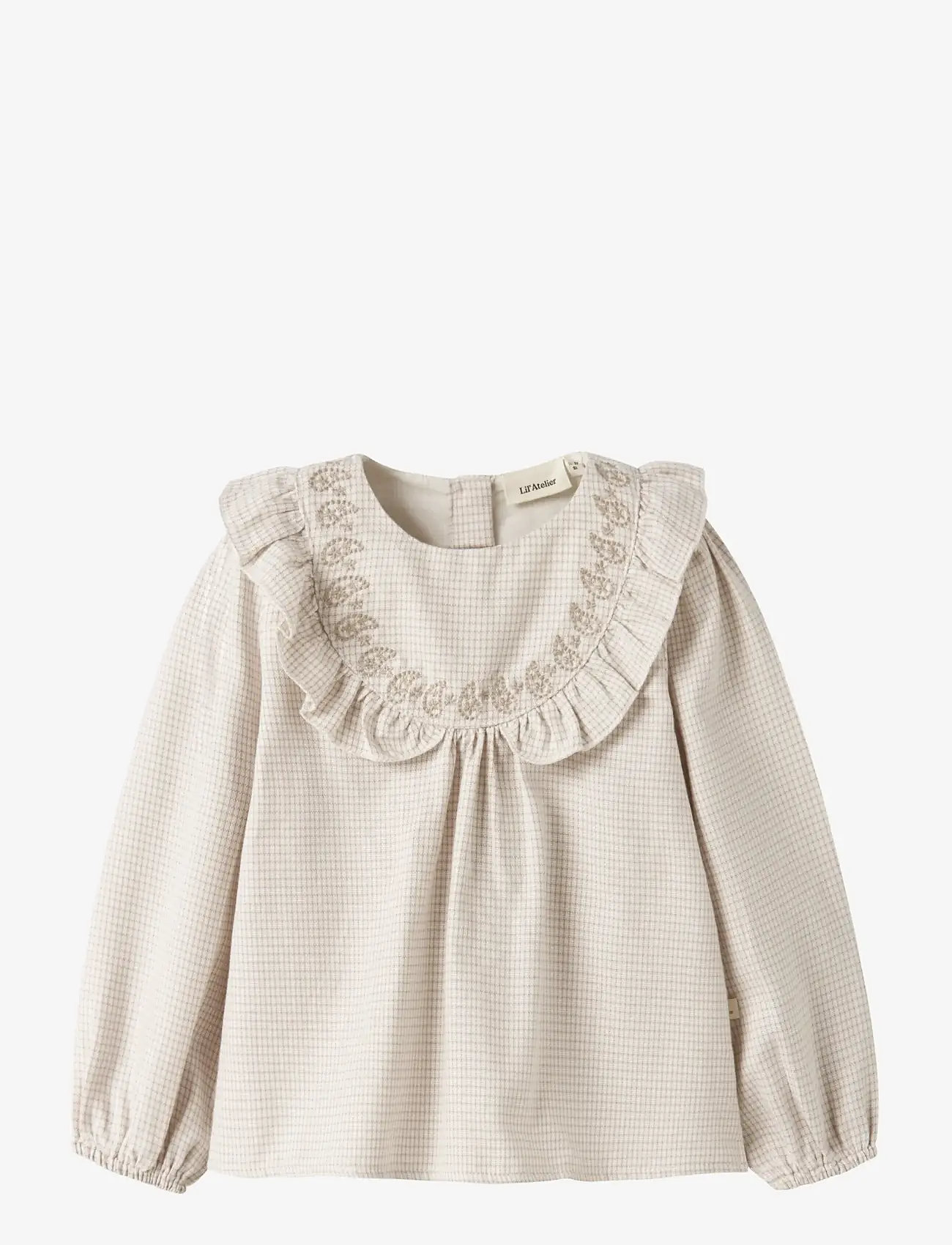Lil'Atelier - NMFFOLEY LS LOOSE SHIRT LIL - blusen & tuniken - coconut milk - 0