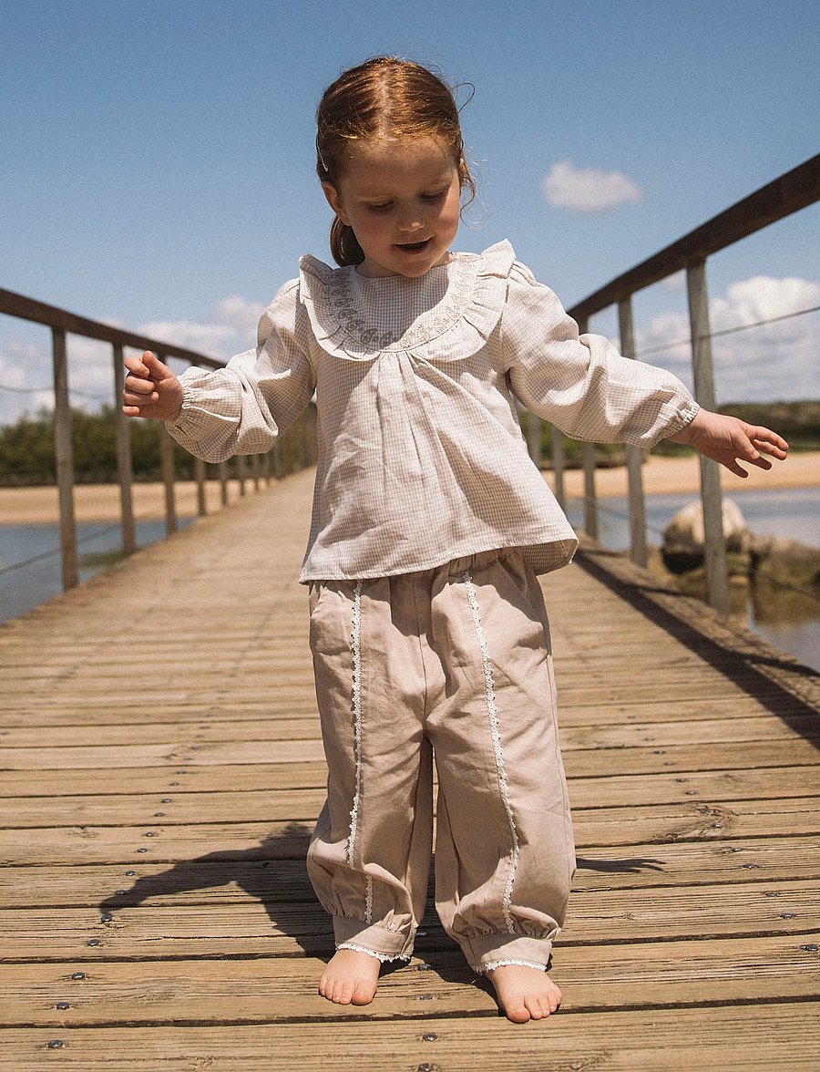 Lil'Atelier - NMFFOLEY LS LOOSE SHIRT LIL - blusen & tuniken - coconut milk - 2