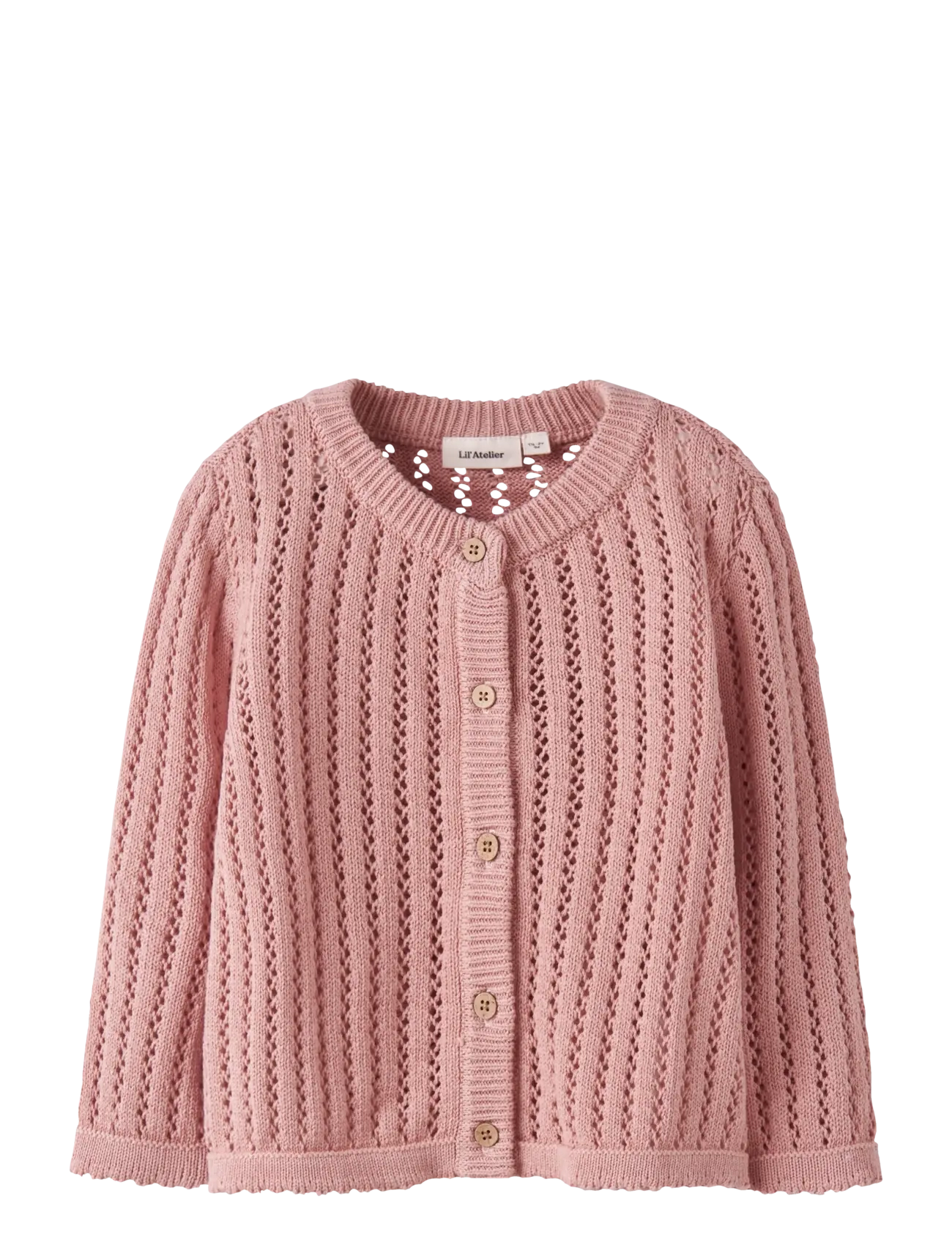 Lil'Atelier NMFFABIOLA LS KNIT CARD LIL - Barn 2-8 år - MISTY ROSE / pink/rose