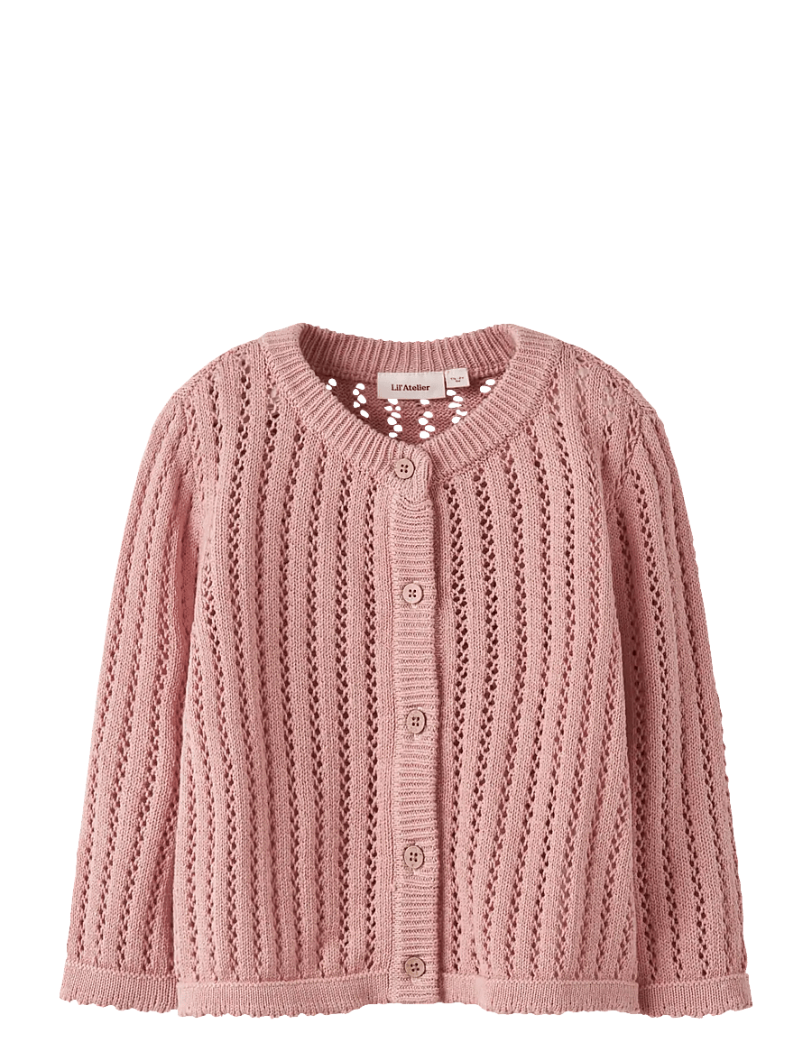 Lil'Atelier - NMFFABIOLA LS KNIT CARD LIL - kardiganid - misty rose - 0