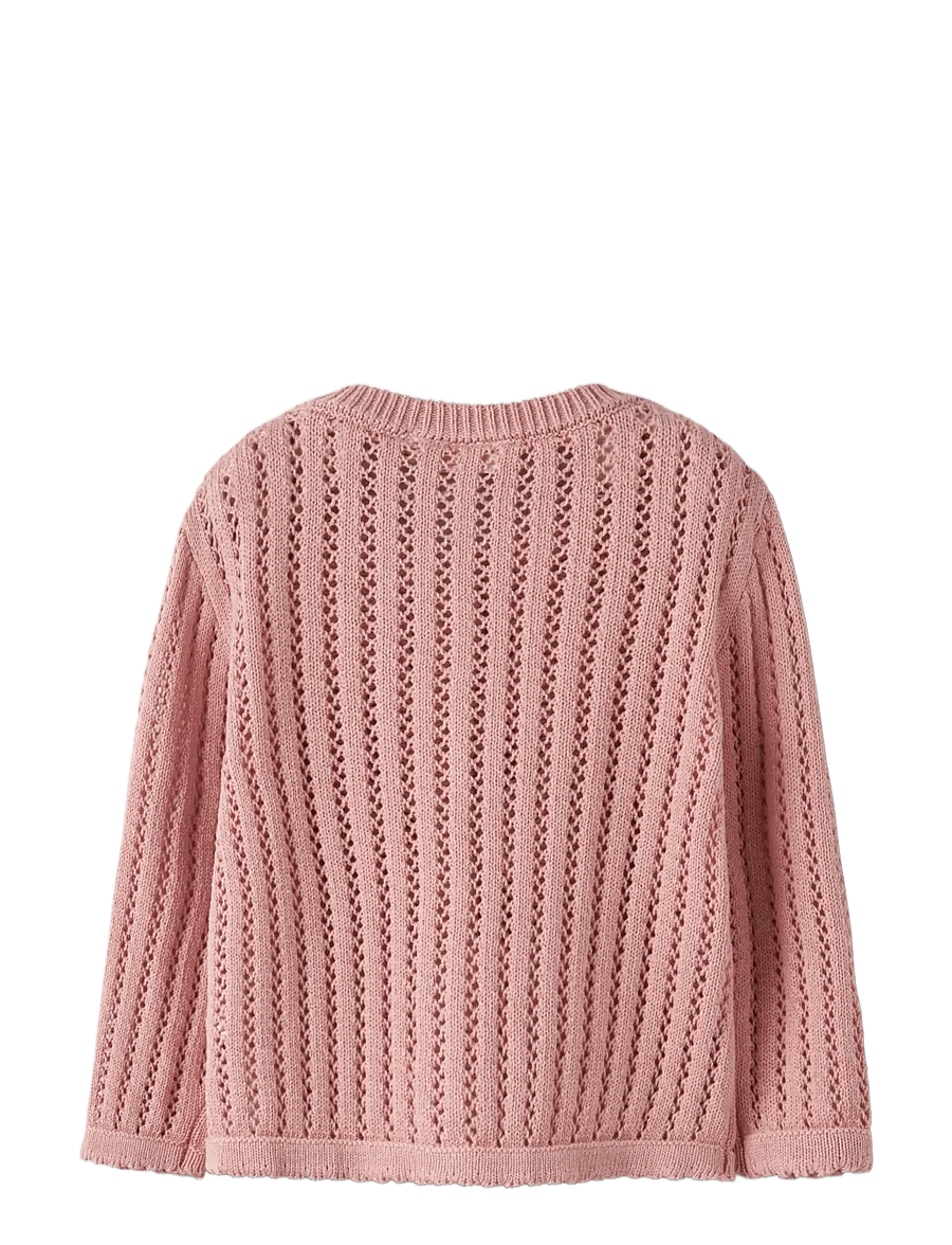Lil'Atelier - NMFFABIOLA LS KNIT CARD LIL - kardiganid - misty rose - 1