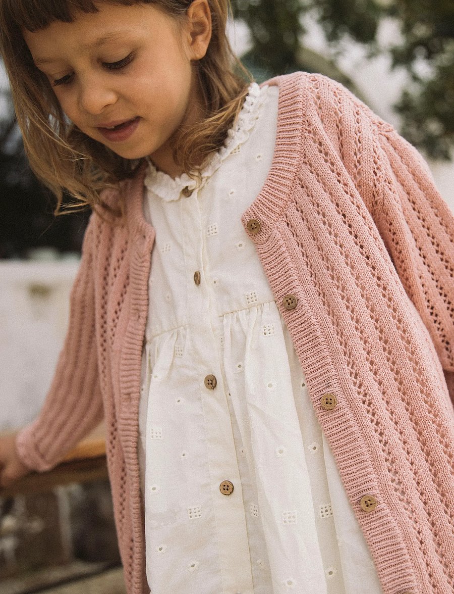 Lil'Atelier - NMFFABIOLA LS KNIT CARD LIL - kardiganid - misty rose - 2