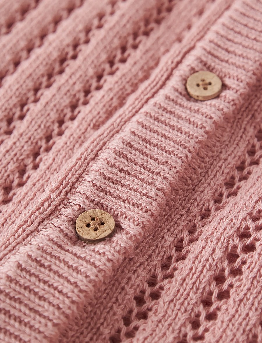 Lil'Atelier - NMFFABIOLA LS KNIT CARD LIL - kardiganid - misty rose - 3