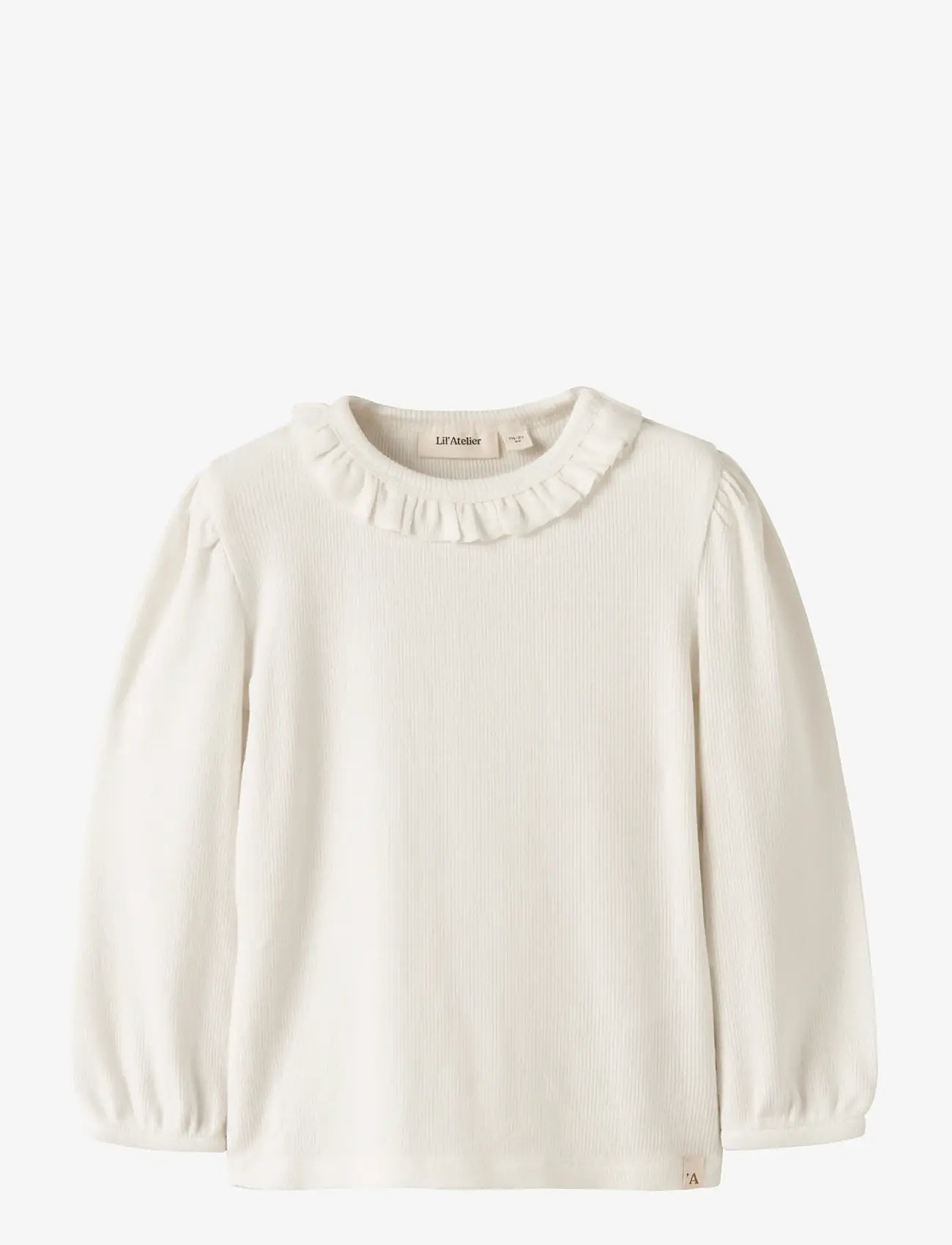Lil'Atelier - NMFFRIJO LS SLIM TOP LIL - langærmede - coconut milk - 0