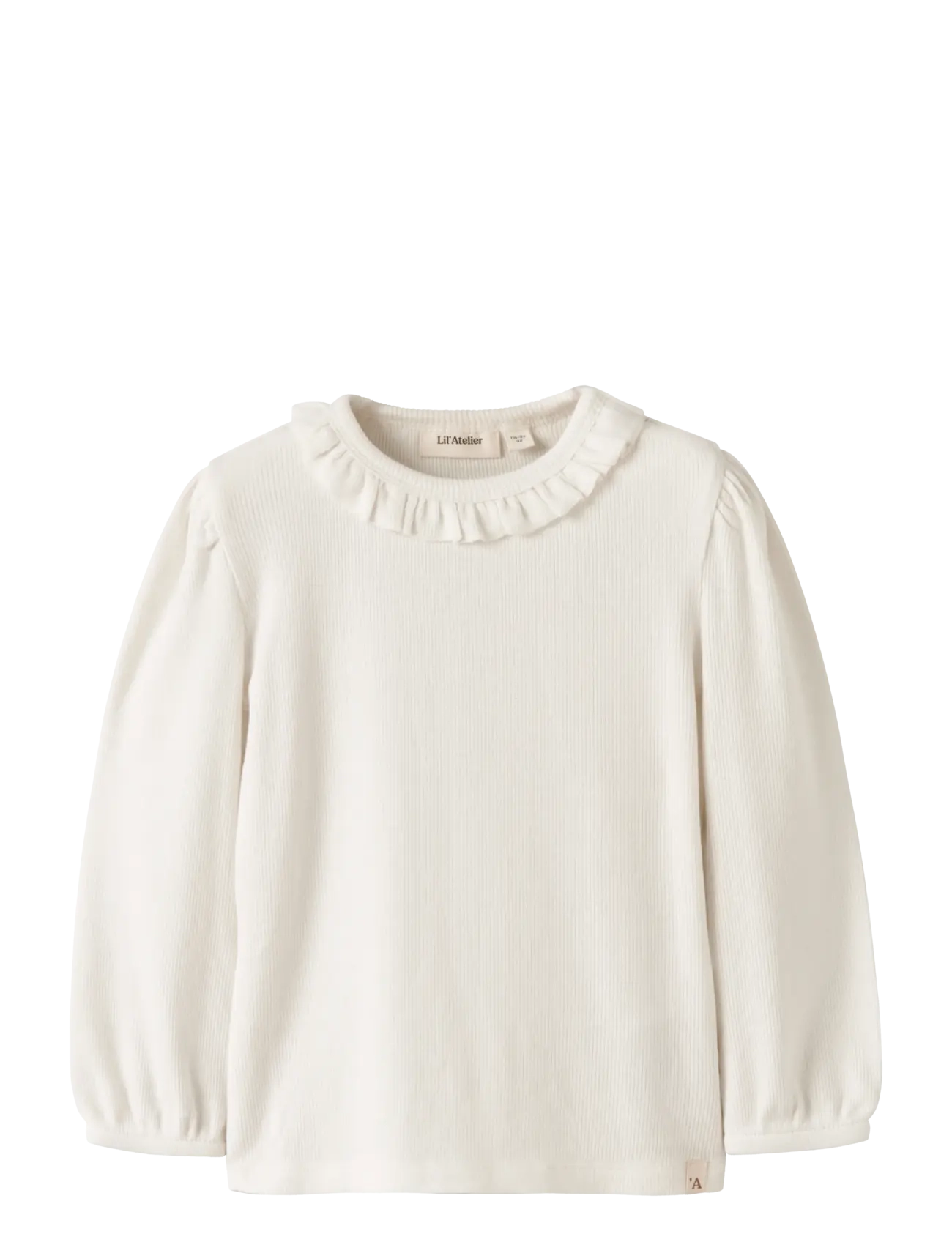 Lil'Atelier NMFFRIJO LS SLIM TOP LIL - Back to school - COCONUT MILK / cream