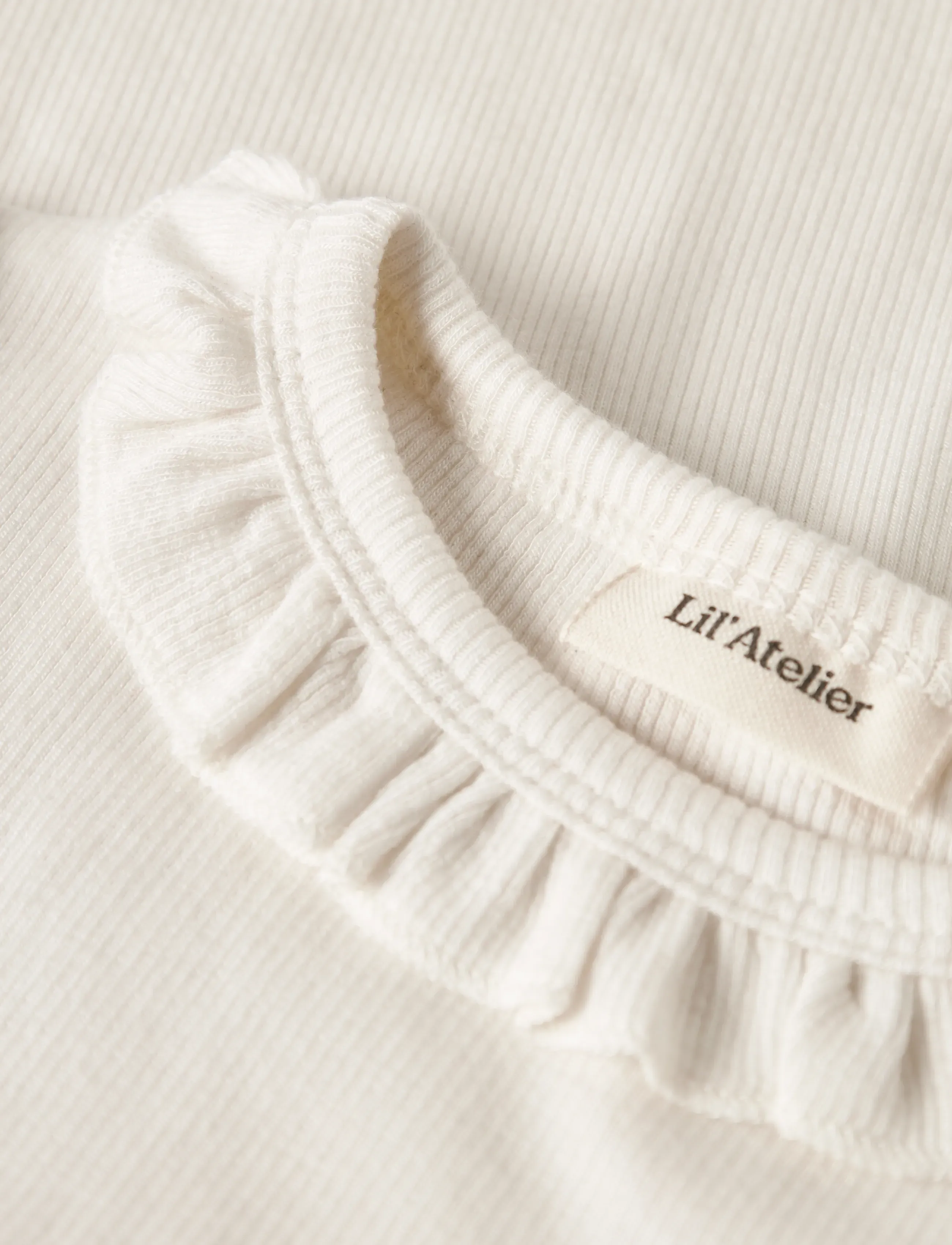 Lil'Atelier - NMFFRIJO LS SLIM TOP LIL - coconut milk - 2