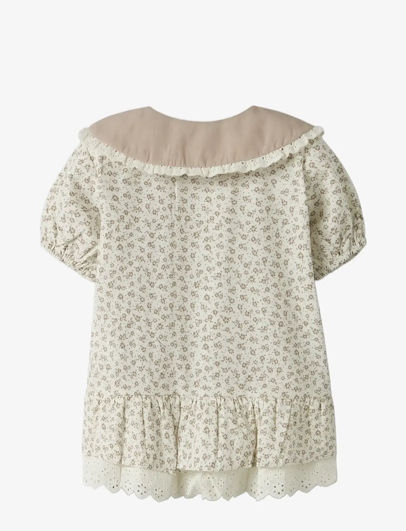 Lil'Atelier - NMFFJOLA SS LOOSE SHIRT LIL - kurzärmlige hemden - coconut milk - 1