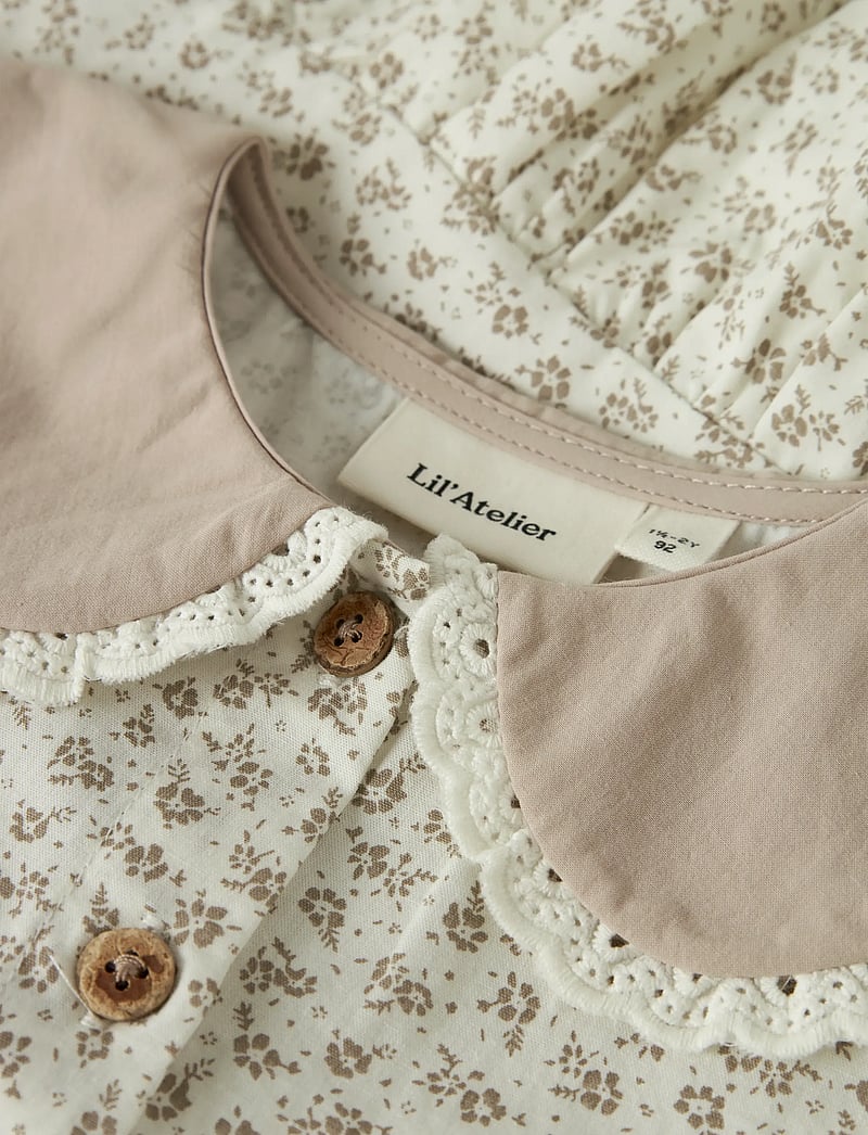 Lil'Atelier - NMFFJOLA SS LOOSE SHIRT LIL - kurzärmlige hemden - coconut milk - 3