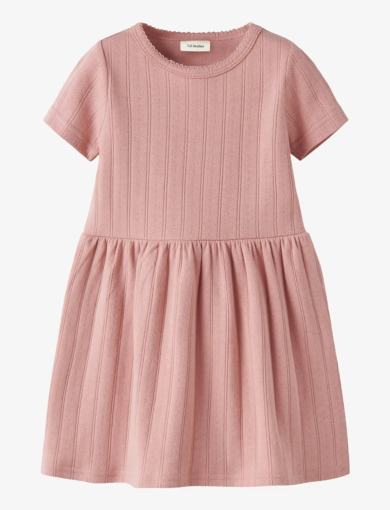 Lil'Atelier - NMFFALINA SS DRESS LIL - kurzärmelige freizeitkleider - misty rose - 0