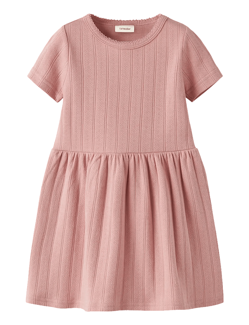 Lil'Atelier - NMFFALINA SS DRESS LIL - kurzärmelige freizeitkleider - misty rose - 0