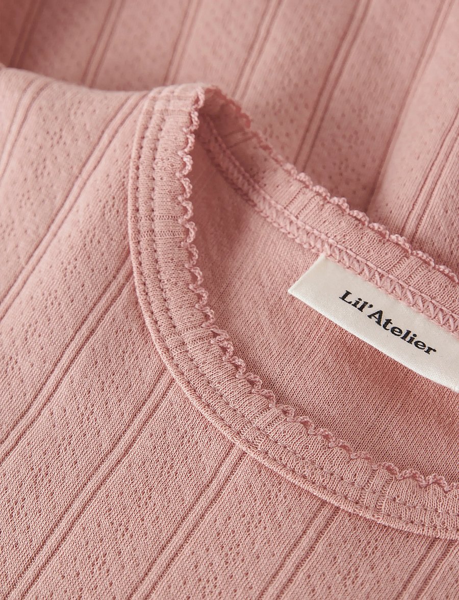 Lil'Atelier - NMFFALINA SS DRESS LIL - kurzärmelige freizeitkleider - misty rose - 2