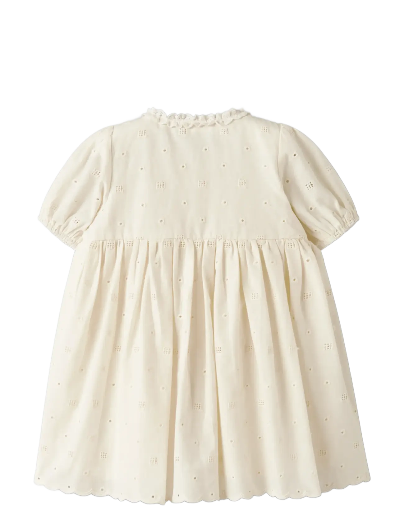 Lil'Atelier - NMFFLORES SS DRESS LIL - kortärmade babyklänningar - coconut milk - 1