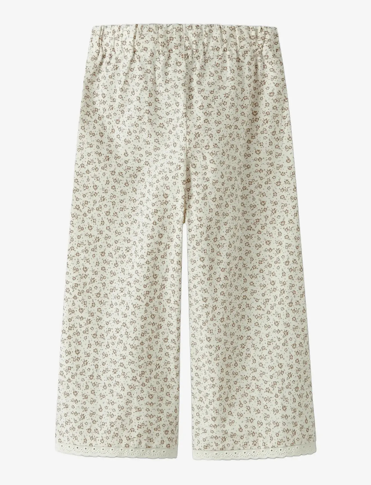 Lil'Atelier - NMFFJOLA WIDE ANCLE PANT LIL - bukser - coconut milk - 1