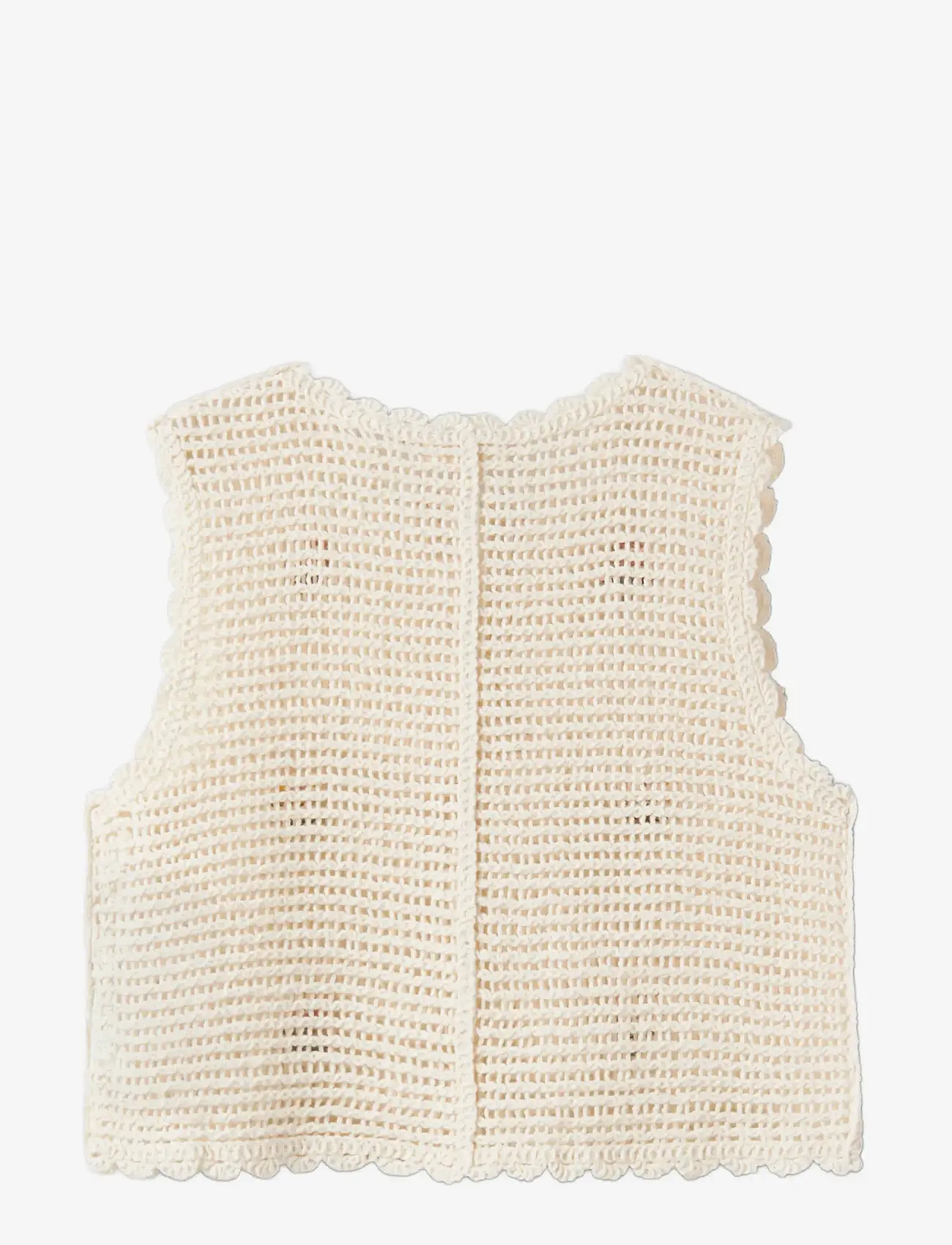 Lil'Atelier - NMFFLORA KNIT VEST LIL - vests - coconut milk - 1