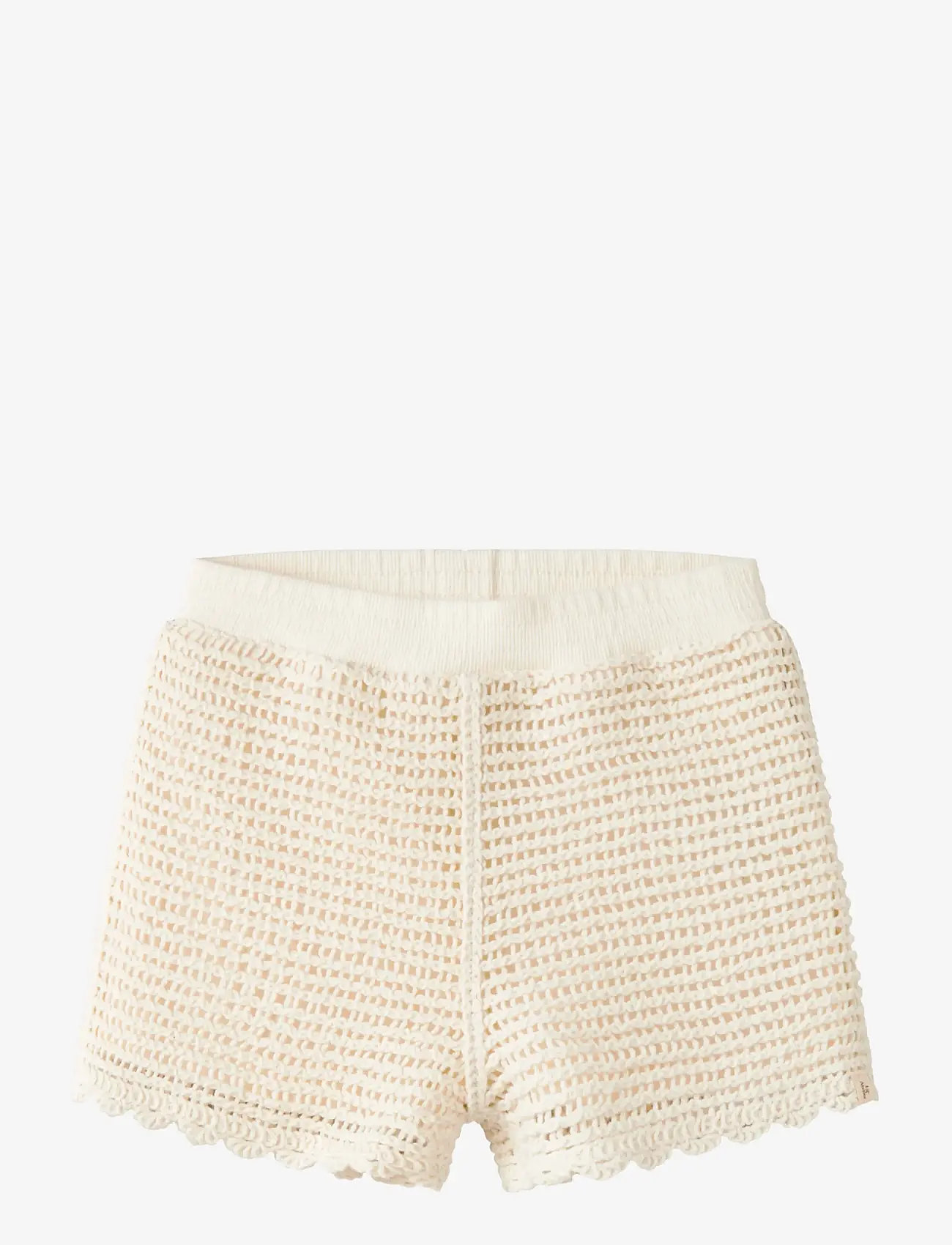 Lil'Atelier - NMFFLORA KNIT SHORTS LIL - casual shorts - coconut milk - 0