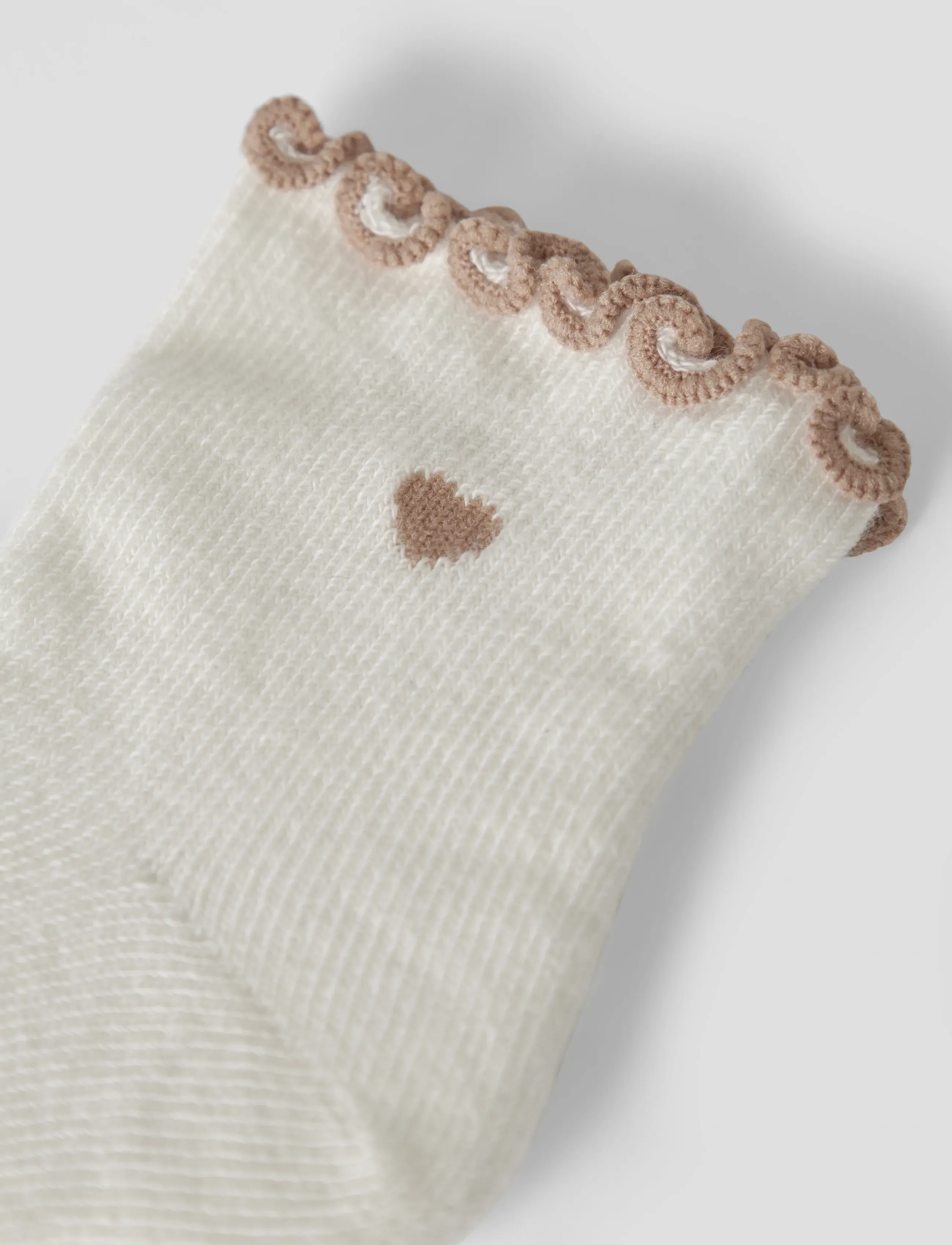 Lil'Atelier - NBFFIDUCIA SOCK LIL - beebisokid - coconut milk - 1