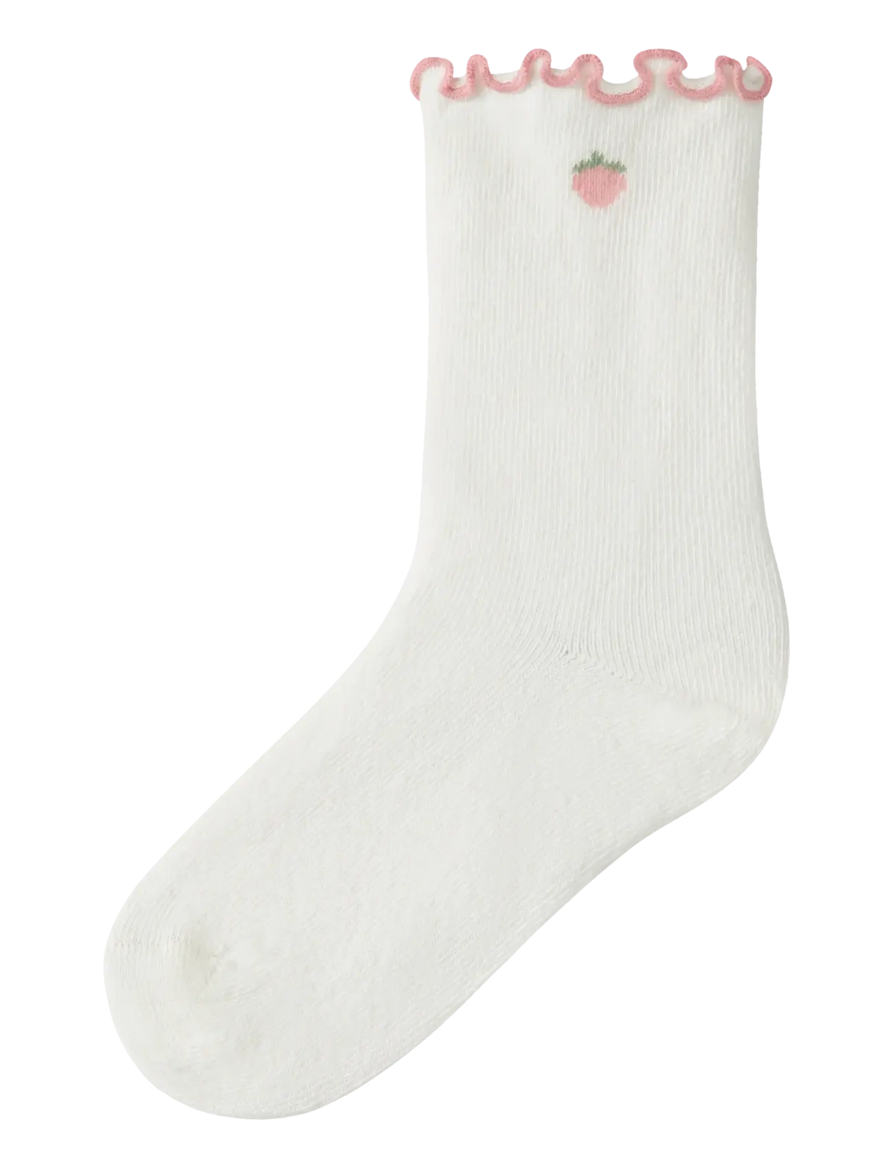 Lil'Atelier NMFFIDUCIA SOCK LIL - Winter Deals - COCONUT MILK / white