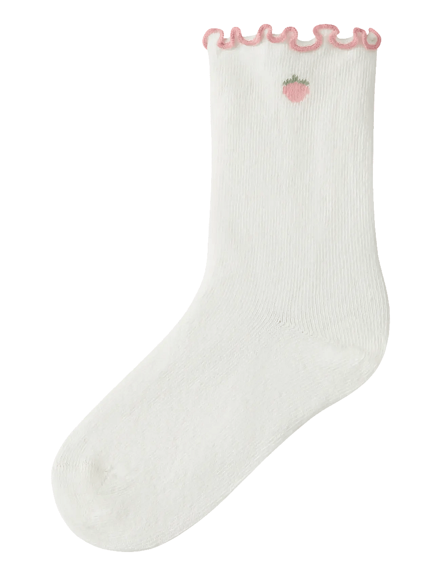 Lil'Atelier - NMFFIDUCIA SOCK LIL - strømper - coconut milk - 0