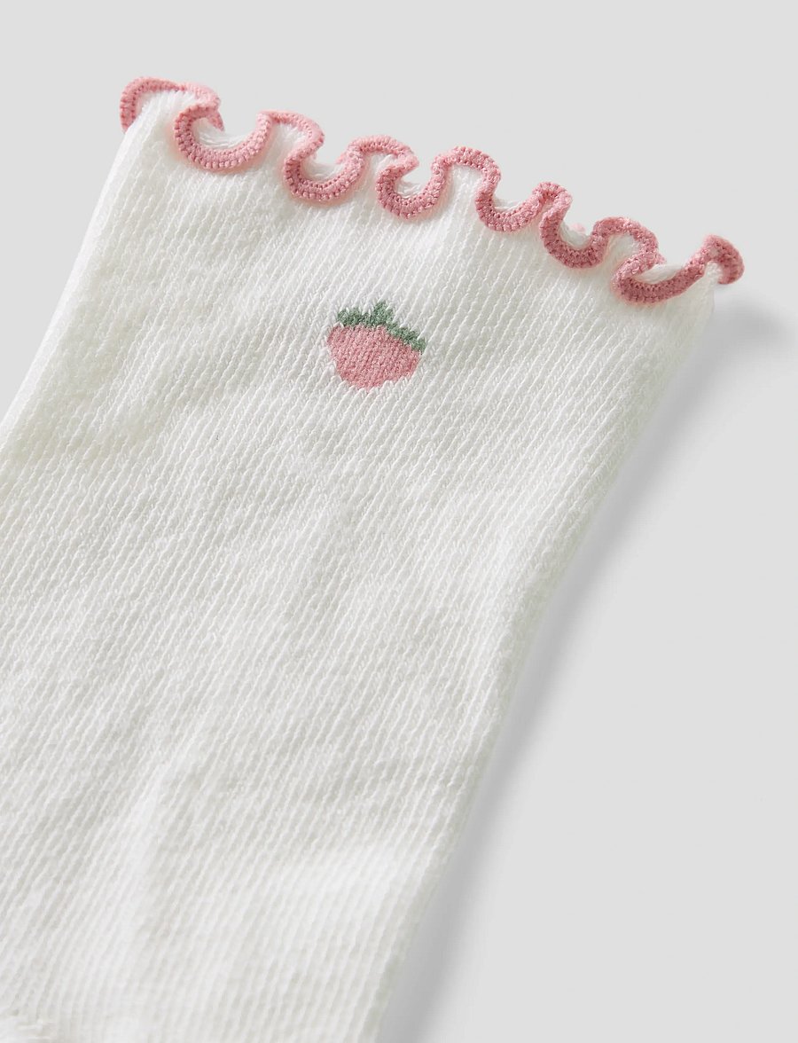 Lil'Atelier - NMFFIDUCIA SOCK LIL - strømper - coconut milk - 1