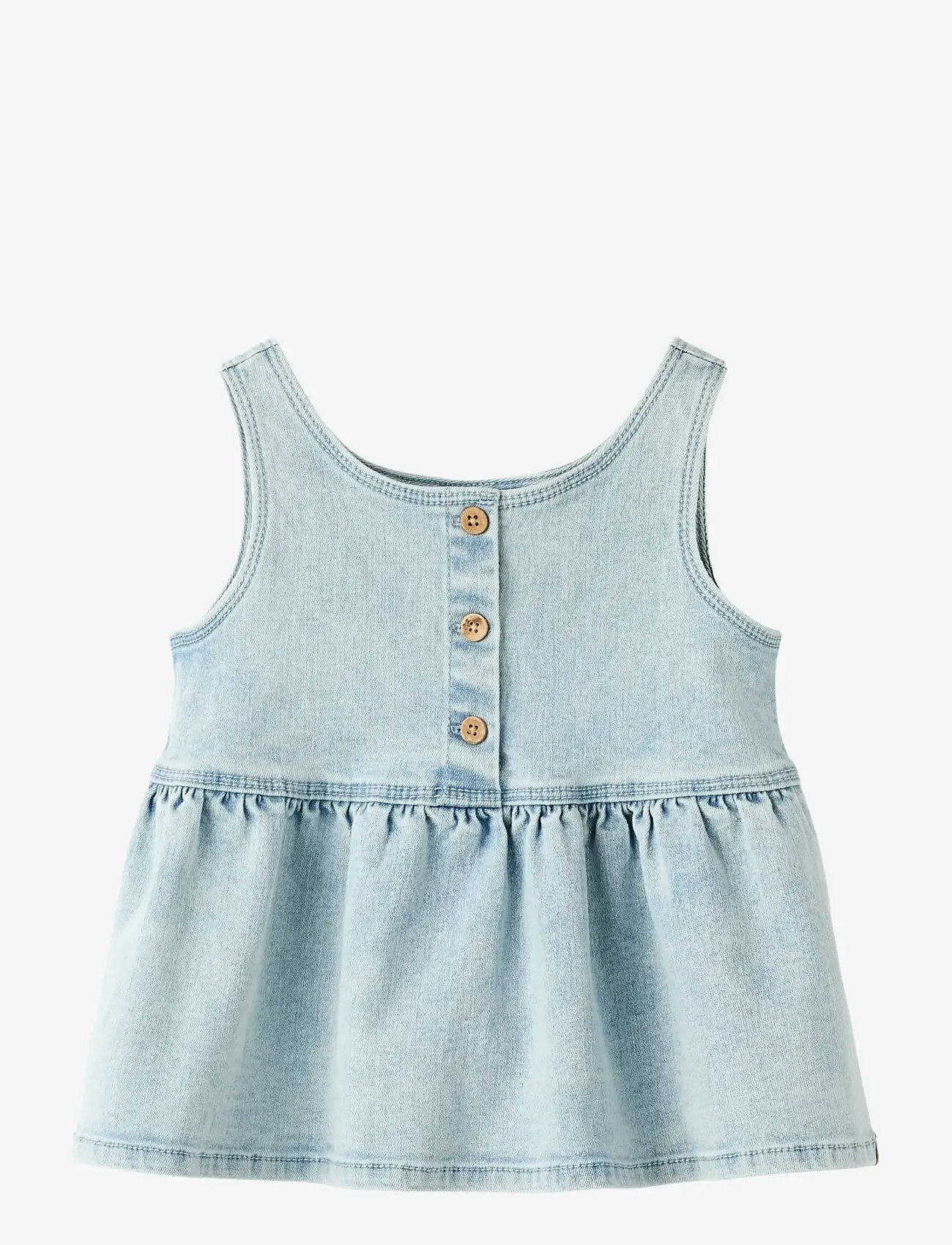 Lil'Atelier - NMFFRANCES SL LOOSE TOP 7722-FN LIL - blouses & tunics - light blue denim - 0