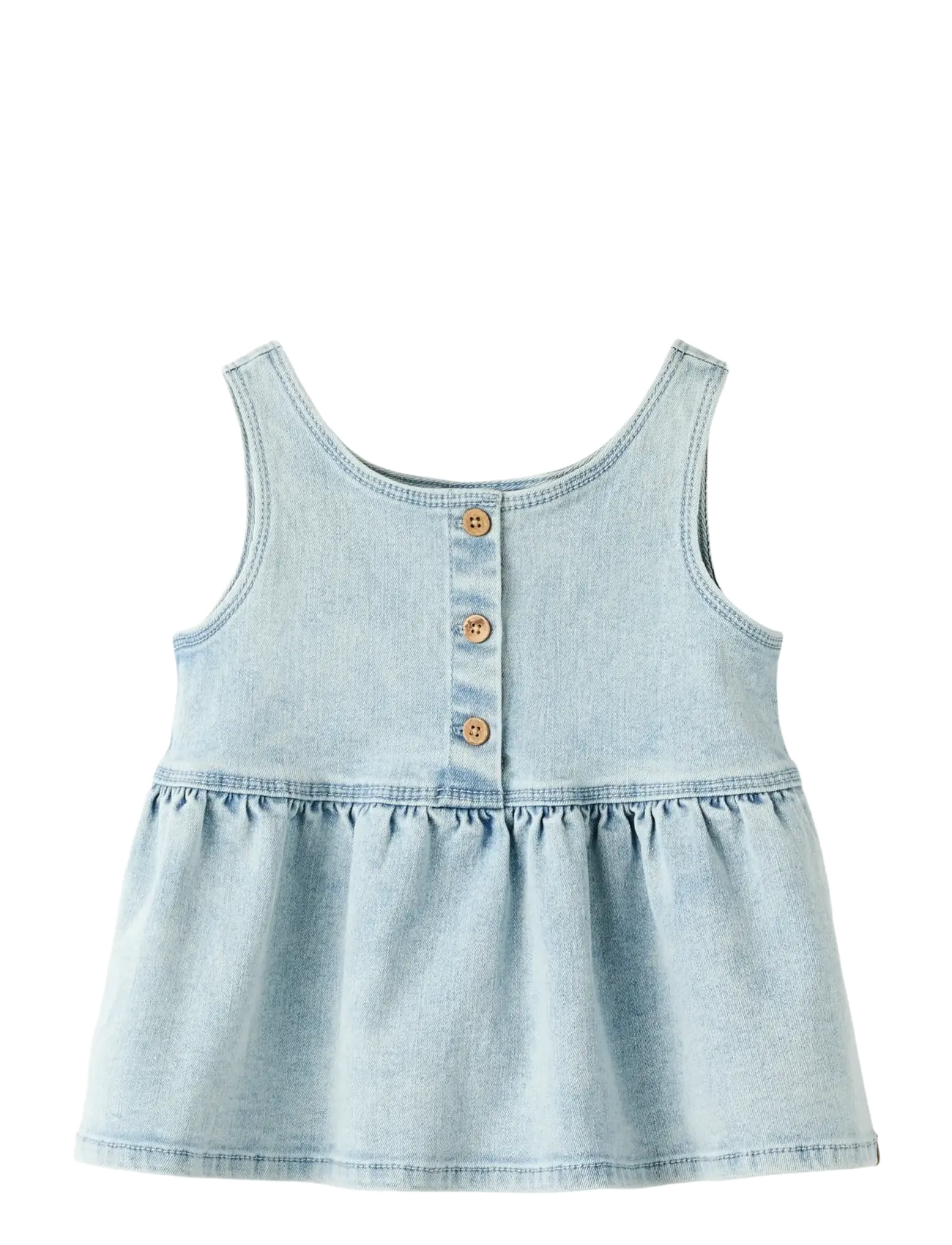 Lil'Atelier - NMFFRANCES SL LOOSE TOP 7722-FN LIL - palaidinės ir tunikos - light blue denim - 0