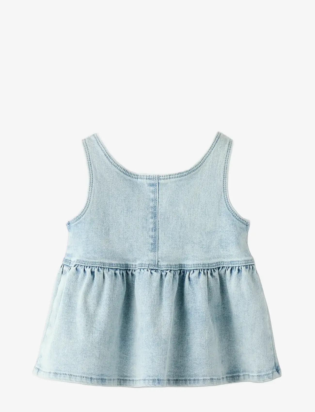 Lil'Atelier - NMFFRANCES SL LOOSE TOP 7722-FN LIL - blouses & tunics - light blue denim - 1