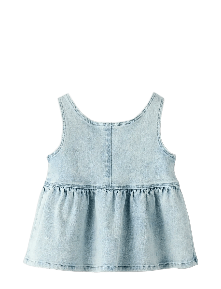 Lil'Atelier - NMFFRANCES SL LOOSE TOP 7722-FN LIL - palaidinės ir tunikos - light blue denim - 1