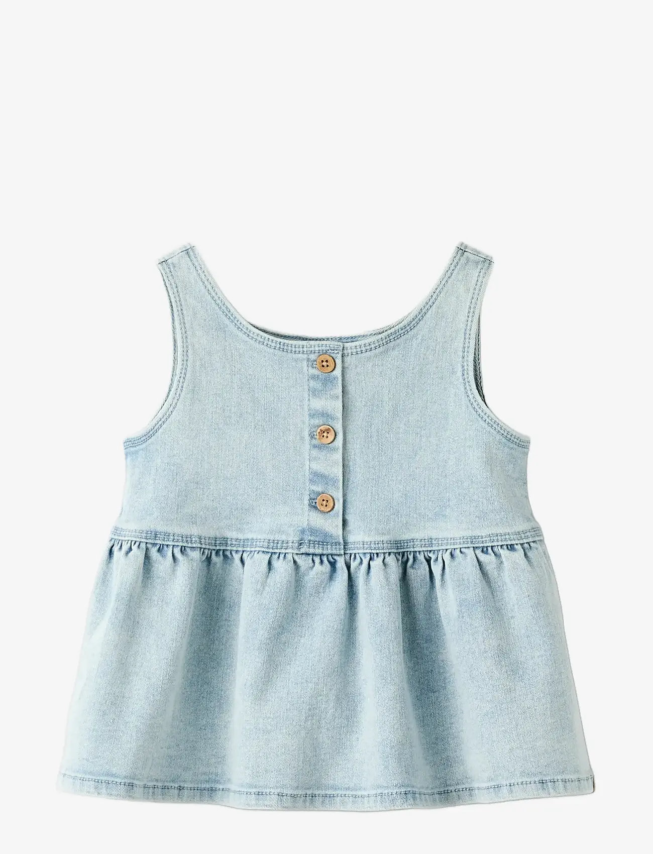 Lil'Atelier - NMFFRANCES SL LOOSE TOP 7722-FN LIL - blouses & tunics - light blue denim - 2