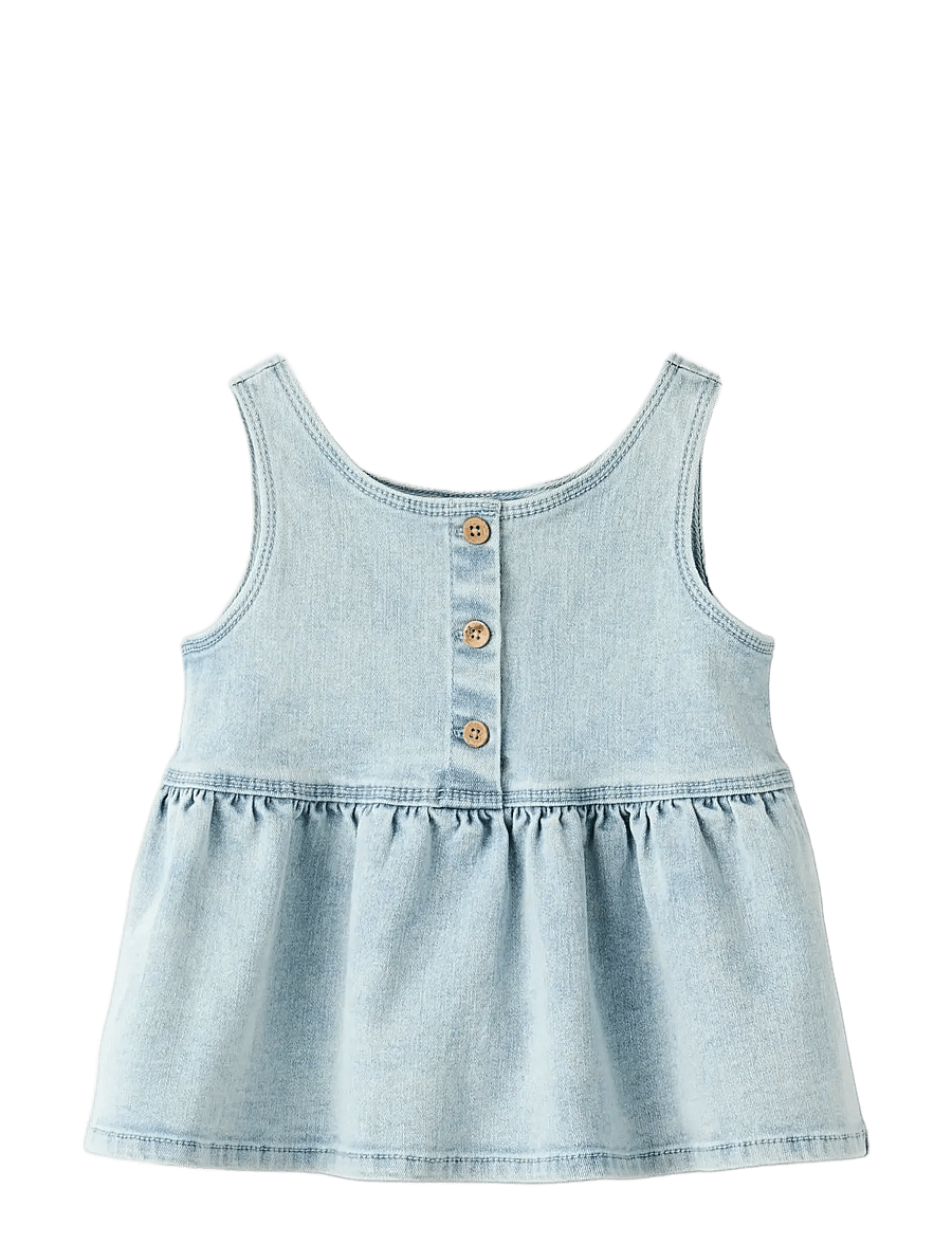 Lil'Atelier - NMFFRANCES SL LOOSE TOP 7722-FN LIL - chemisiers & tuniques - light blue denim - 2