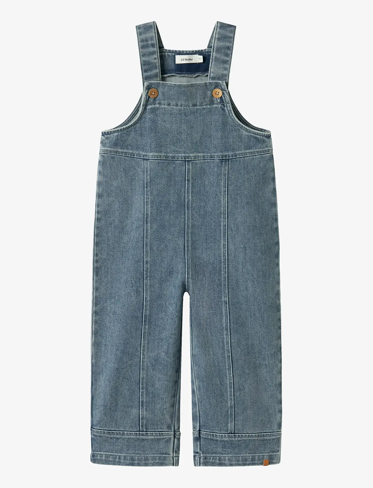 Lil'Atelier - NMFDAMLA LOOSE DNM OVERALL 5566-DX LIL - byxdress - medium blue denim - 1