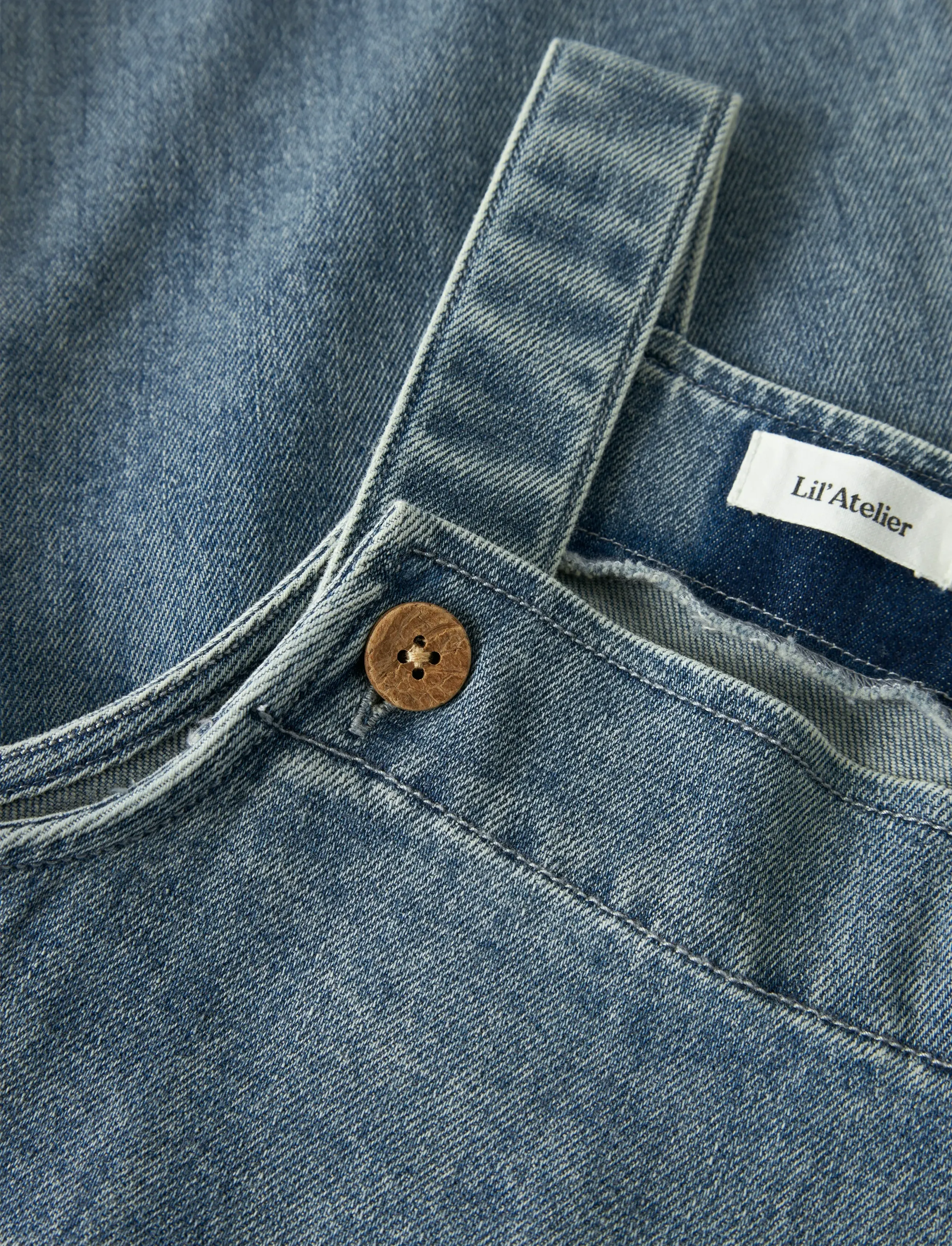 Lil'Atelier - NMFDAMLA LOOSE DNM OVERALL 5566-DX LIL - buksedragter - medium blue denim - 0