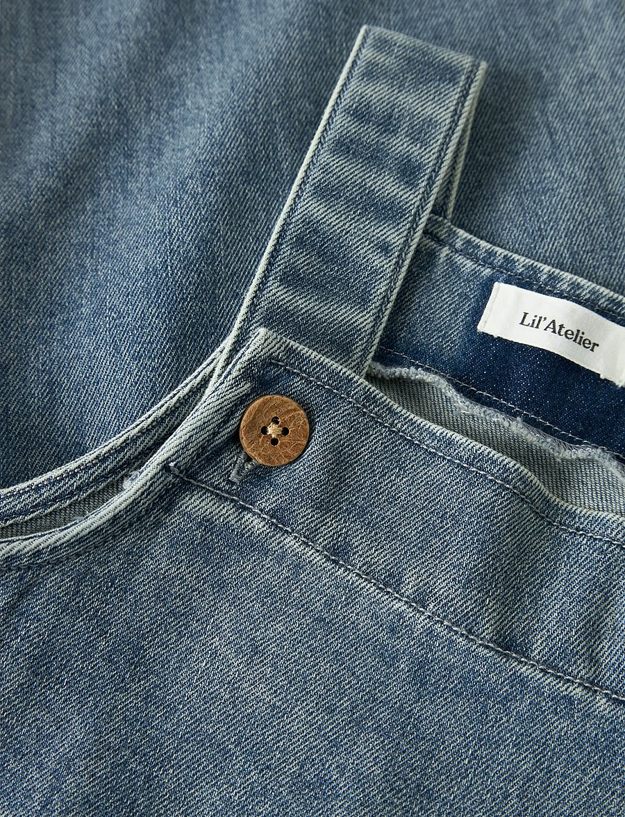 Lil'Atelier - NMFDAMLA LOOSE DNM OVERALL 5566-DX LIL - jumpsuits - medium blue denim - 0