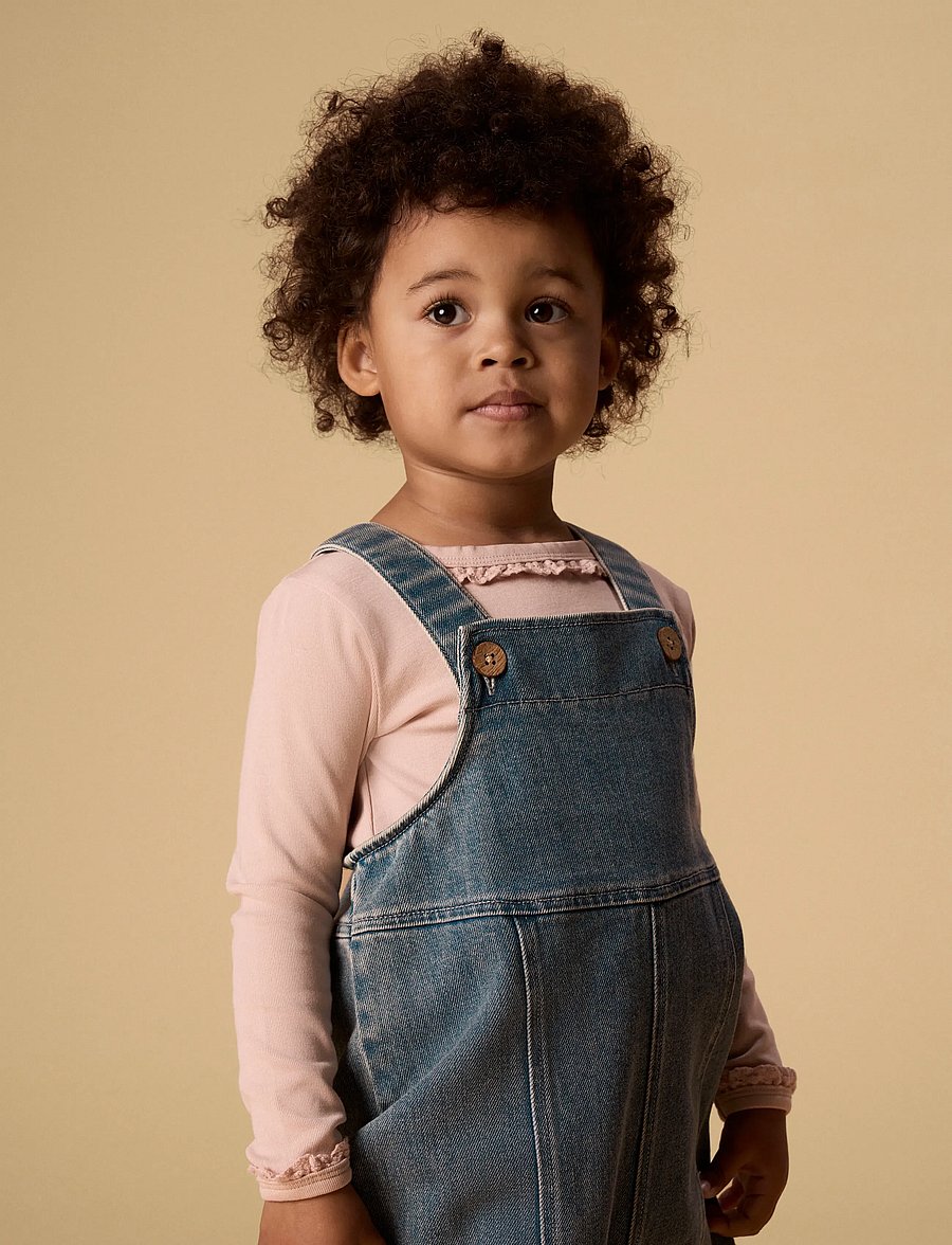 Lil'Atelier - NMFDAMLA LOOSE DNM OVERALL 5566-DX LIL - jumpsuits - medium blue denim - 4