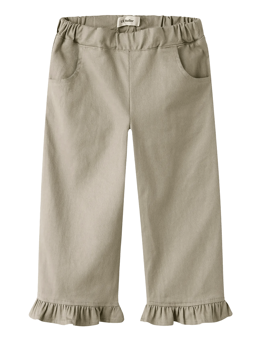 Lil'Atelier - NMFDOREEN WIDE TWI PANT 9977-DH LIL - shop op leeftijd - oxford tan - 0