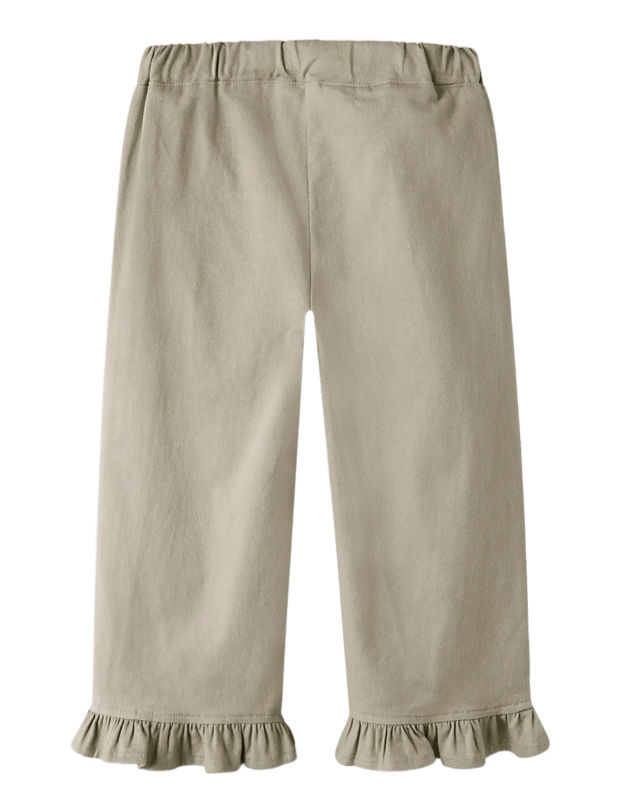 Lil'Atelier - NMFDOREEN WIDE TWI PANT 9977-DH LIL - shop op leeftijd - oxford tan - 1