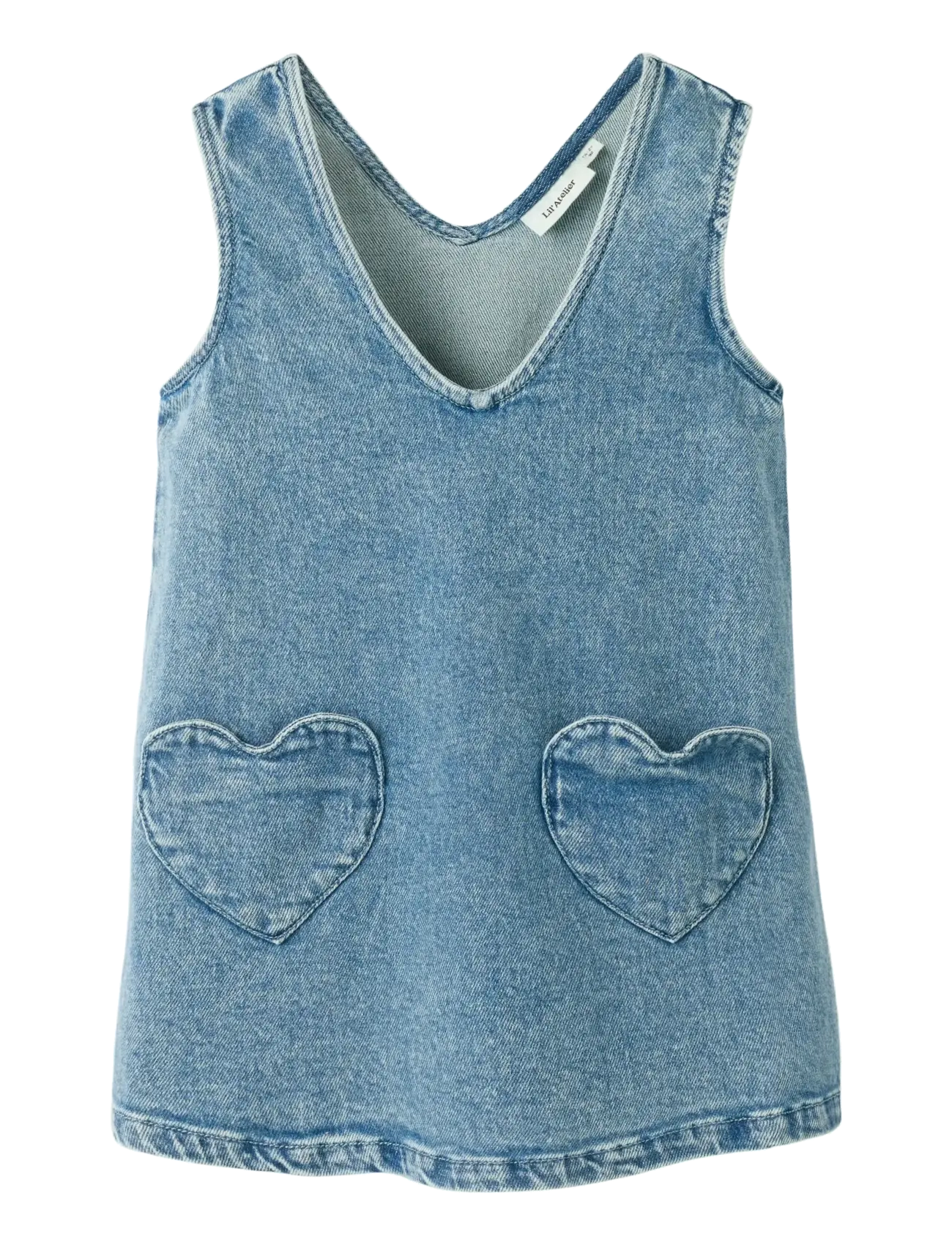 Lil'Atelier NMFLULIA DNM SPENCER 4017-CJ LIL - Tøj - MEDIUM BLUE DENIM / blue