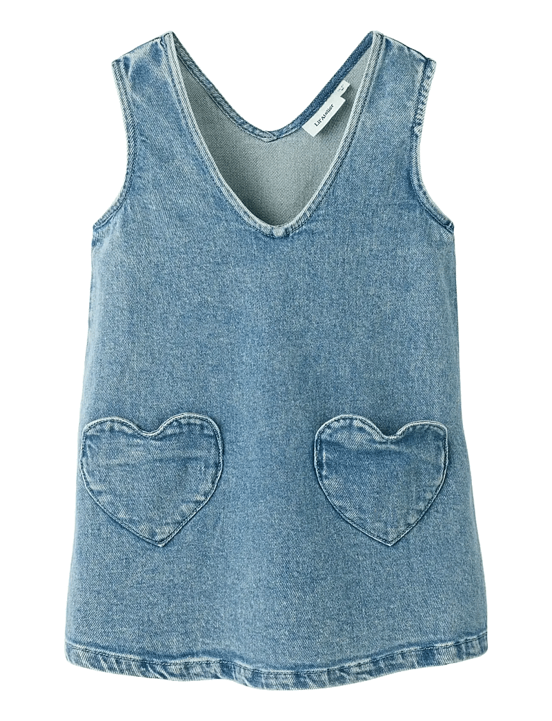 Lil'Atelier - NMFLULIA DNM SPENCER 4017-CJ LIL - sleeveless casual dresses - medium blue denim - 1