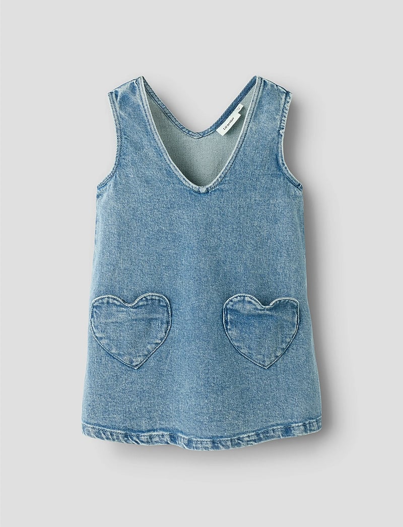 Lil'Atelier - NMFLULIA DNM SPENCER 4017-CJ LIL - sleeveless casual dresses - medium blue denim - 3