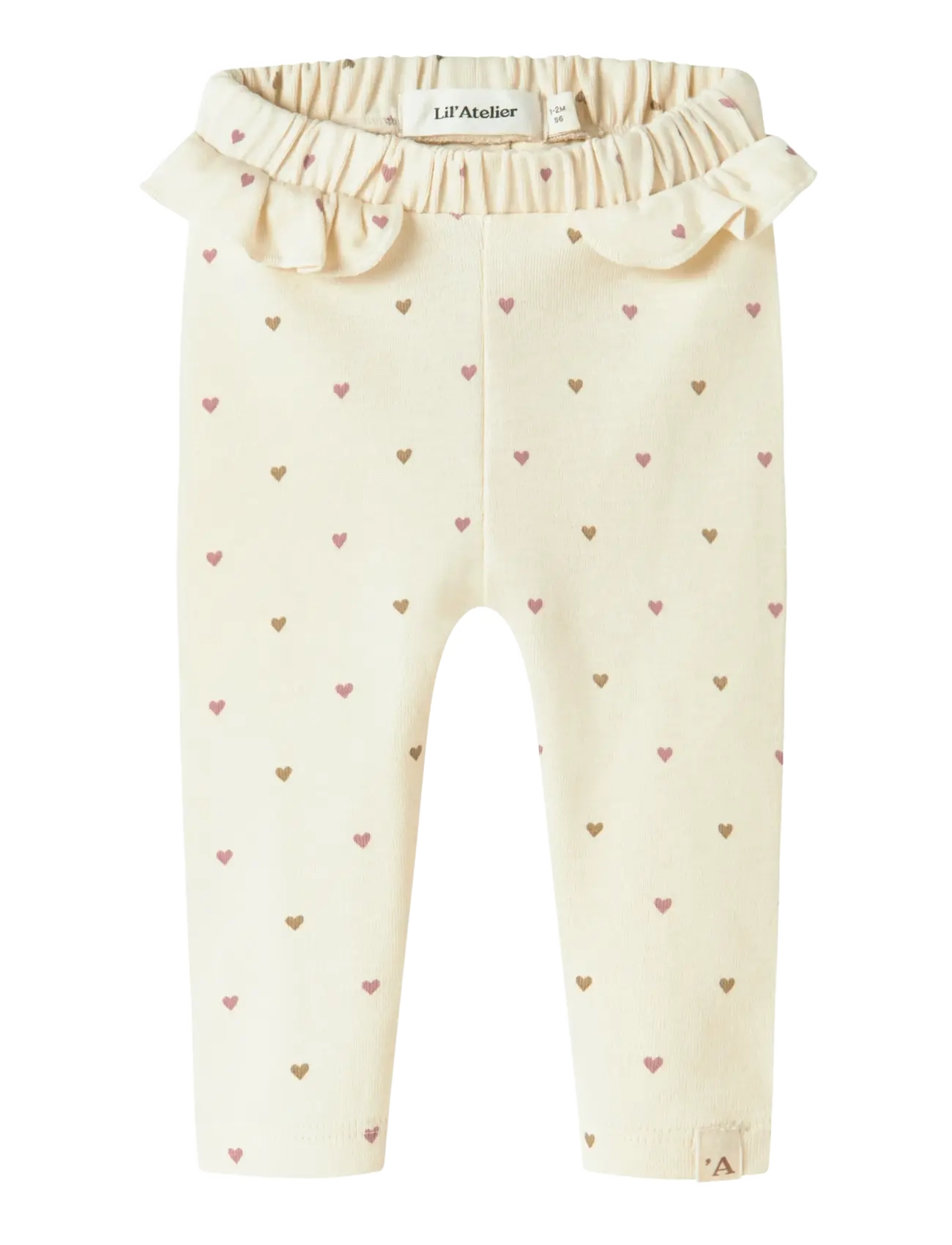 Lil'Atelier NBFLALO TAI SLIM LEGGING LIL - Kläder - TURTLEDOVE / cream