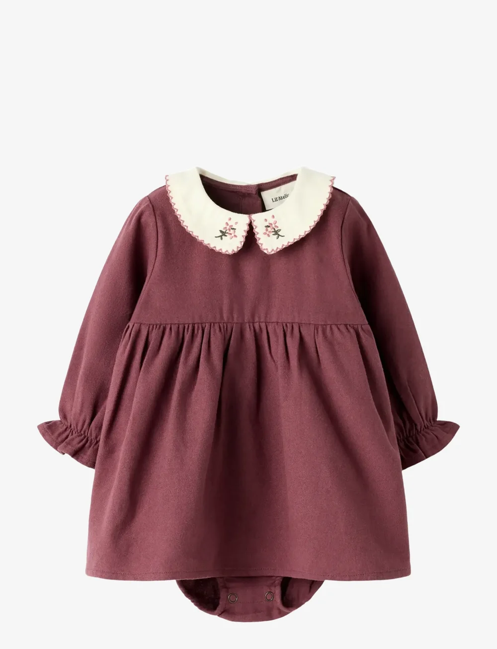Lil'Atelier - NBFREBEL LS BODY DRESS SOLID LIL - långärmade babyklänningar - catawba grape - 0