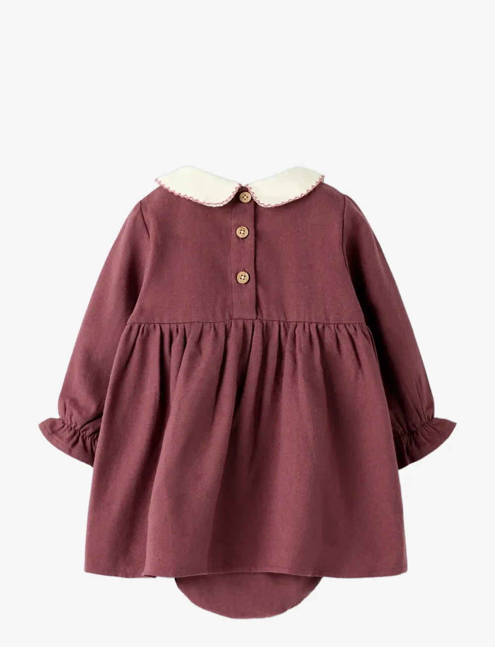 Lil'Atelier - NBFREBEL LS BODY DRESS SOLID LIL - långärmade babyklänningar - catawba grape - 1