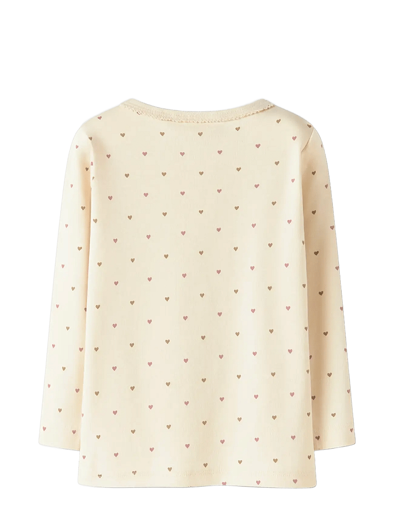 Lil'Atelier - NMFLALO TIG LS SLIM TOP LIL - langærmede t-shirts - turtledove - 2