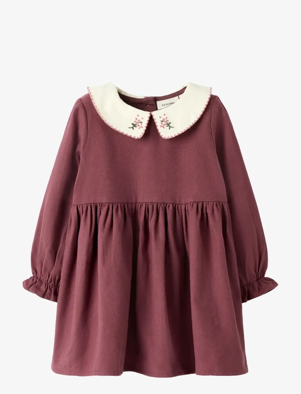 Lil'Atelier - NMFREBEL LS DRESS SOLID LIL - langærmede hverdagskjoler - catawba grape - 0