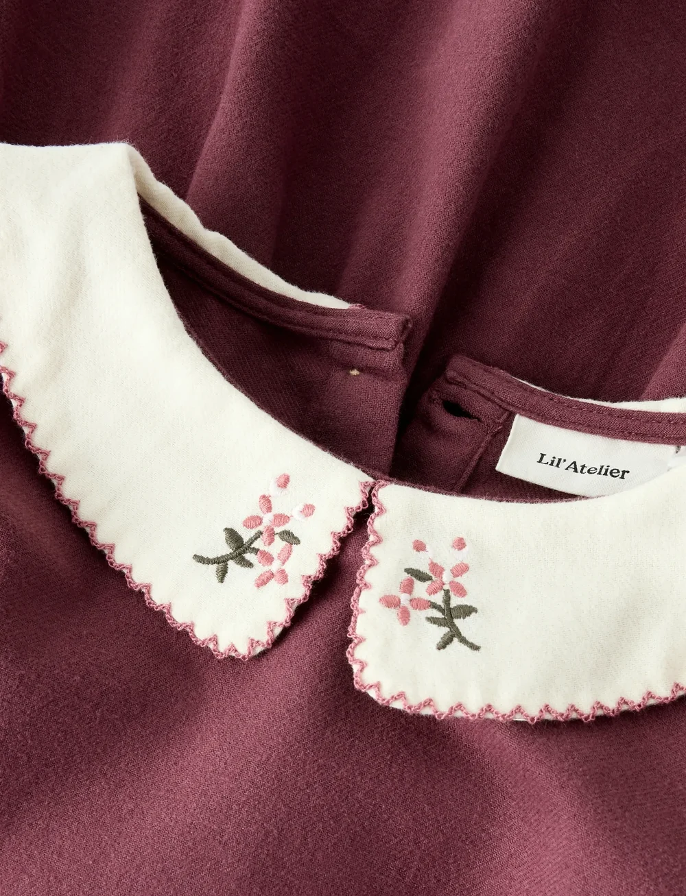 Lil'Atelier - NMFREBEL LS DRESS SOLID LIL - langærmede hverdagskjoler - catawba grape - 2