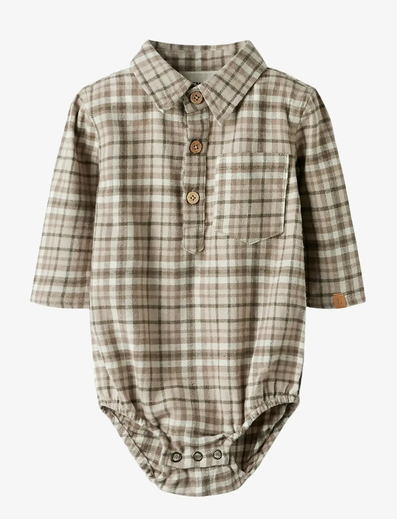 Lil'Atelier - NBMREBEL LS BODY SHIRT LIL - långärmade bodies - sepia tint - 0