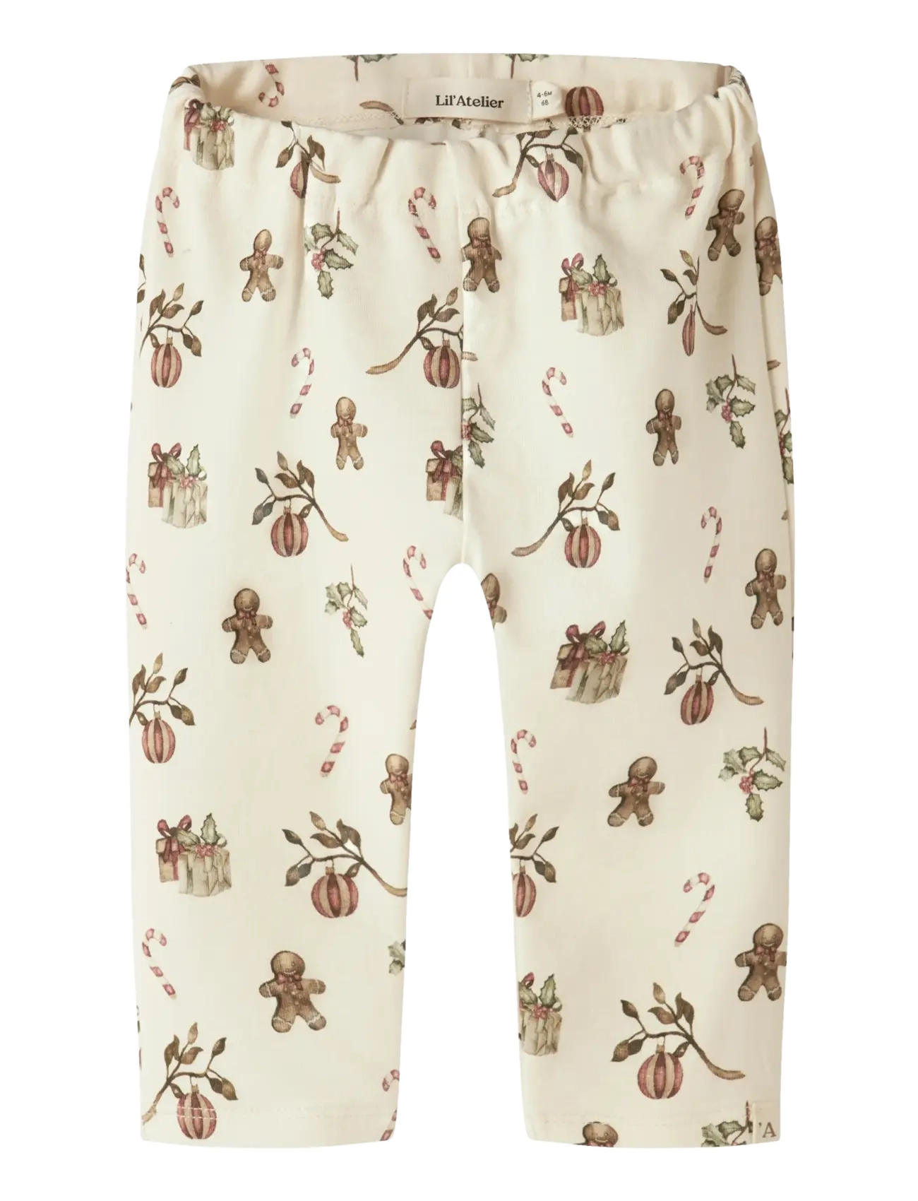 Lil'Atelier NBNLAYO GAN PANT LIL - 4 for 3 - TURTLEDOVE / cream