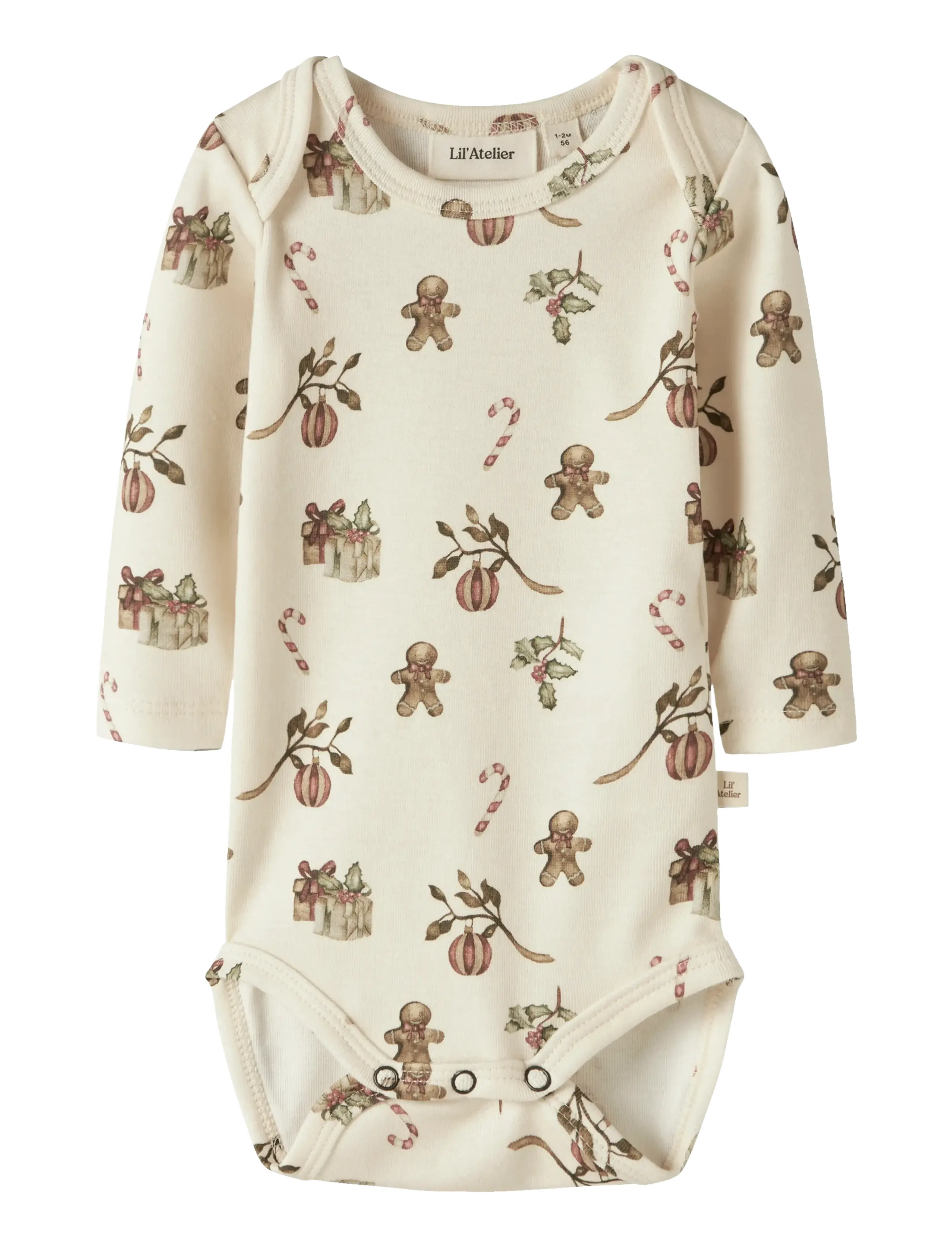 LIL'ATELIER Nbnlayo Gis Ls Slim Body Lil Cream - 56 - Kinder